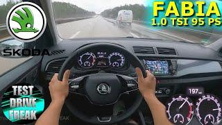 2020 Skoda Fabia 1.0 TSI DSG 95 PS TOP SPEED AUTOBAHN DRIVE POV