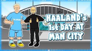 Haaland Signs for Man City! (Erling Haaland's 1st Day)