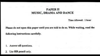 2025 BECE Drama and Dance Questions & Answers