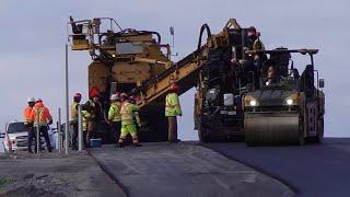 CONSTRUCTION-Asphalt Delivery/ Paving Crew/ Road Sweeper