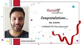 Kansas Testimonial -  Canada PR Visa  - Karan