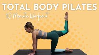 TOTAL BODY PILATES 10 MINUTE WORKOUT | At Home Toning Workout | FIT BY LYS