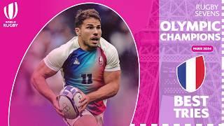 Olympic Champions' season to remember | France's Top Tries from SVNS 2023/24