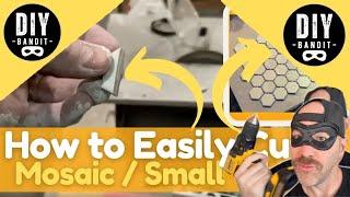 ️ How to Easily & Safely Cut Mosaic / Small Tiles Either 12"x12" Sheets or Individually (DIY Tip)