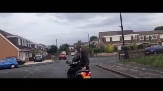 Moped Thieves Failure Crash Into A Car