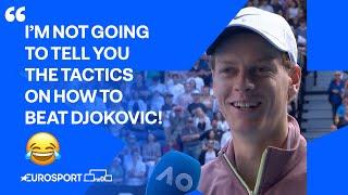 Jannik Sinner stuns defending champion Novak Djokovic to reach final  | Australian Open 2024 