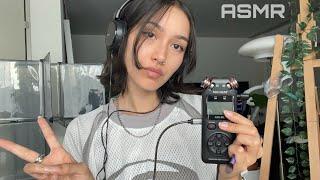 ASMR  TASCAM TRIGGERS (pop rocks, tapping, brushing,..)