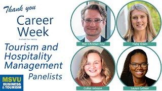 Tourism & Hospitality Management Career Week panel - Winter 2025