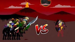 Swordwrath Army Vs Archer Army, but Swordwrath Army Adds One Swordwrath Every Round