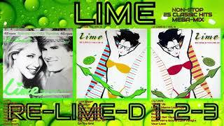 LIME  "RE-LIME-D: Volumes 1-2-3 MEGA-MIX" 25 Non-Stop Classic Hits 1980-1987 Hi-NRG Italo Disco 80s