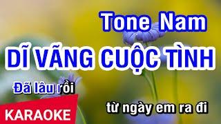 KARAOKE Dĩ Vãng Cuộc Tình Tone Nam | Nhan KTV