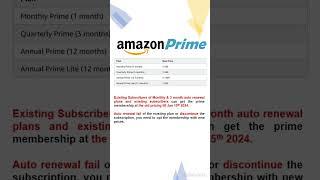 Amazon Prime Membership - New Prices