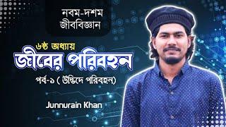 SSC Biology Chapter 6 | জীবে পরিবহন (উদ্ভিদে পরিবহন) | Class 9,10 Biology Chapter 6 | Junnurain Khan