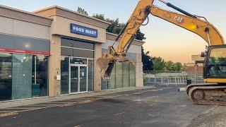 We Demolished a Convenience Store With a Caterpillar Excavator