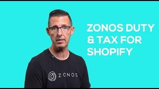 Zonos Duty and Tax App for Shopify