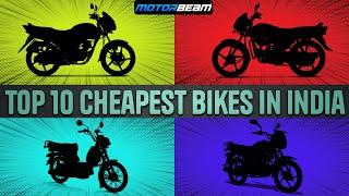 Top 10 Cheapest Bikes In India for 2023 | MotorBeam