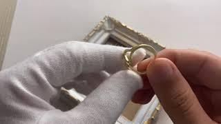 Curve matte ring gold