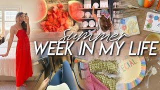 WEEK IN MY LIFE | growing pains, new workout routine, healthy meals, grocery haul, painting pottery