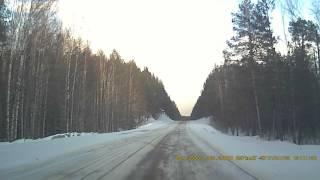 Серовский тракт. Массовые аварии. Гололёд. Пробка. 03.04.2017.