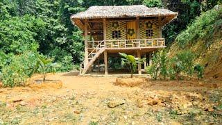 180 days to build and complete the farm - bamboo house - farm building.