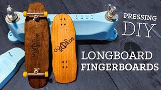 Pressing DIY Longboard Fingerboard Decks!