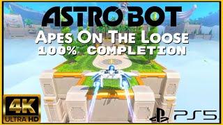 Astro Bot - Apes On The Loose - 100% Completion (All Bots & Puzzle Pieces)