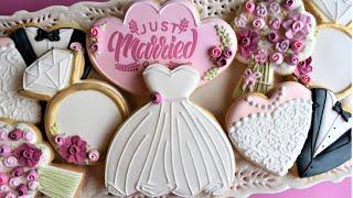 Wedding Cookie Tutorial - FIVE Designs!