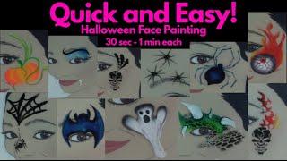 Quick and Easy Halloween Face Painting ~ Arielpaints