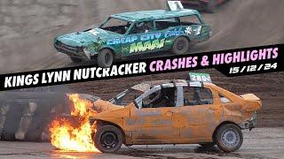 Banger Racing Crashes/Highlights, Unlimited & 1600 National Bangers, Kings Lynn Nutcracker 15/12/24