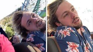 Guy Passes Out While On Rollercoaster