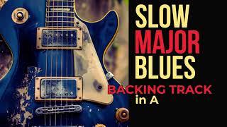 A Major Power Blues BACKING TRACK JAM - 55 bpm