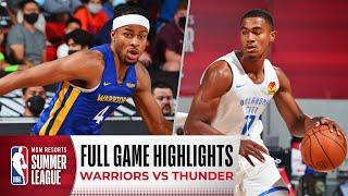 WARRIORS at THUNDER | NBA SUMMER LEAGUE | FULL GAME HIGHLIGHTS