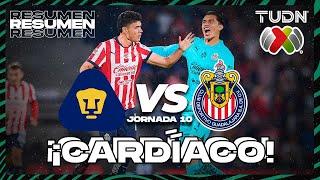 Resumen | Pumas vs Chivas | Liga Mx - CL2025 J10 | TUDN