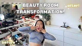 BUILDING MY NEW DREAM BEAUTY ROOM DECLUTTERING AND GETTING RID OF MY SCARCITY MINDSET