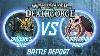 Warhammer Underworlds Battle Report: Zarbag’s Gitz vs Gnarlspirit Pack