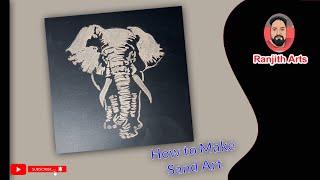 How to Make Sand Art | Ranjith Arts #sandart