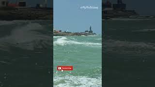 Meeting point of the Indian Ocean, Arabian Sea, and the Bay of Bengal #@myplatevideos #shorts #sea