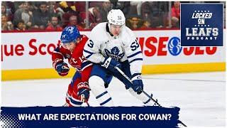 What should Toronto Maple Leafs expectations' be for Easton Cowan, PWHL names & logos coming?