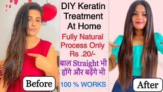 DIY Keratin Treatment - World’s Best Naturally Hair Keratin & Smoothing Treatment At Home #Smoothing