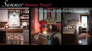Colorful Summer Home Tour | Victorian Farmhouse Inspired | Cottagecore
