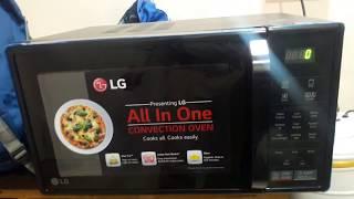 how to use LG 21 liter All In One convection microwave Oven model  mc2146BL full demo