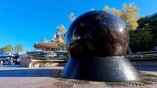 Tomorrowland Kugel Fountain Water Feature | Disneyland Park (2024)