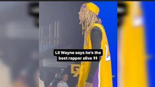 Lil Wayne Says He's The Best Rapper Alive.