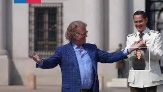 André Rieu visita el Palacio de La Moneda