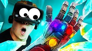 I OPENED A DIAMOND DIMENSION WITH MY INFINITY GAUNTLET!!?! Cave Digger VR Valve Index