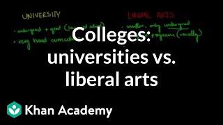 Comparing universities vs. liberal arts colleges