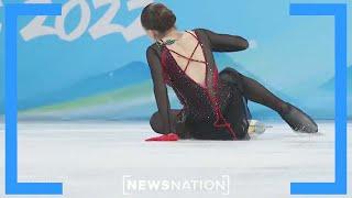 Russian figure skater at center of doping scandal falls, takes 4th place | Rush Hour