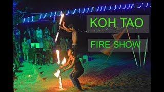 Fire Show on Koh Tao Island, Thailand