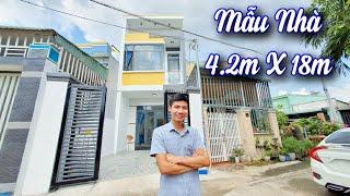 Nhà Đẹp Binh Dương -Mẫu Nhà Phố 4.2x 18m 1 trệt 1 lầu thông thoáng.