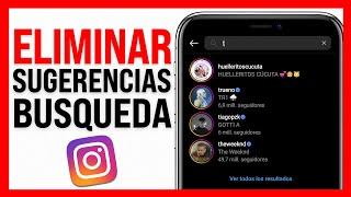 Cómo ELIMINAR las SUGERENCIAS de BUSQUEDAS en INSTAGRAM (2024) Fácil y Rápido